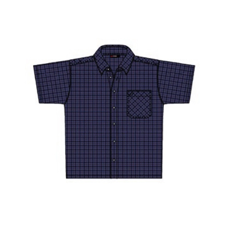 Maier Sports Travel/Hiking Shirt Claas dark blue/granite grey Men